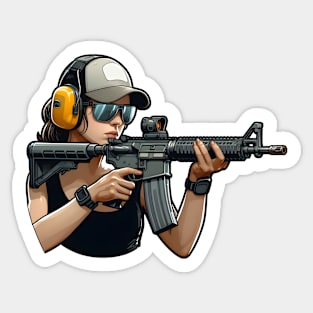 Tactical Girl Sticker